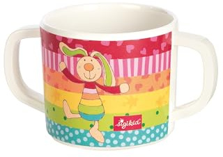 sigikid 25390 Tasse pour enfant Lapin Rainbow Rabbit RPET recommandée pour les enfants âgés de 2 ans Durable, robuste et durable