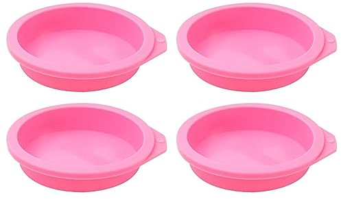 Dasing 4 moldes de silicona para freidora de aire, antiadherente, reutilizable, para tapa de muffins, tostadas, moldes para gofres, para cocinar, hornear