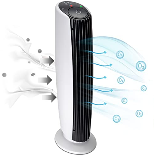 ASIGO® Purificador de Aire con Aromaterapia, Ionizador y Neutralizador de Olores | Perfecto para Eliminador de Olores, Tabaco, Alergias, Antiacaros | Air Purifier Hogar y Cocina | Generador de Ozono