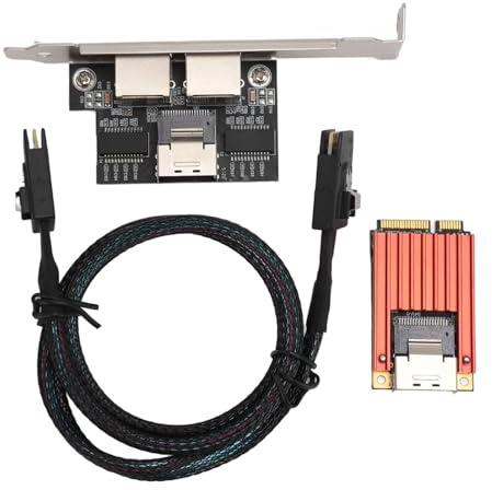 Tarjeta de Red PCIe Gigabit Dual, Adaptador Ethernet PCI Express de 1000 M, Tarjeta Nic LAN de Dos Puertos para Soporte PXE para Windows/Windows Server/Linux/Dos con Perfil bajo