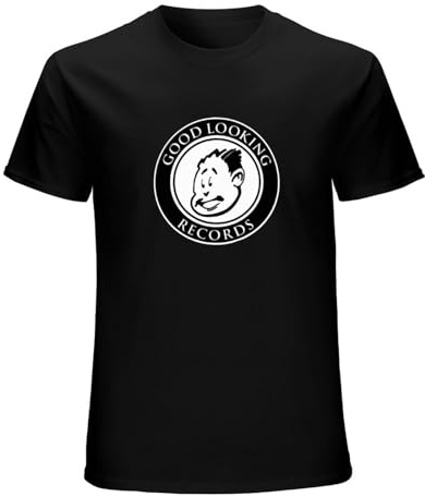 Men's Good Looking Records - Jungle Drum N Bass Ltj Bukem Metalheadz T-Shirt Print Tees T Shirt O Neck Black L
