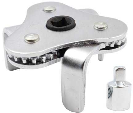 CENPEK Llave para filtro de aceite Herramienta de cambio de aceite de 3 brazos Herramienta para diámetro de filtro de aceite 65-110 mm - Bidireccional