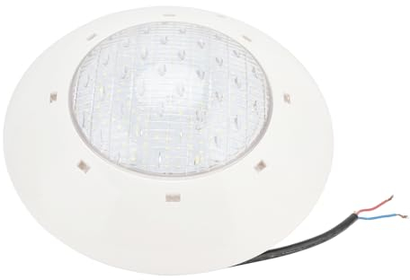 JTLB Solar-Schwimmbecken-Lichter, Schwimmbad-Lampe, Kunststoff, IP68, Wasserdicht, SMD2835, LED-Unterwasserbeleuchtung, AC12 V, Weißes Licht Gartenteich, Pool-Party-Dekoration