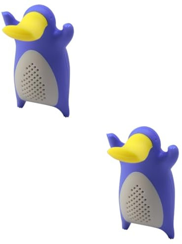 COLLBATH 2pcs Silicone Animal Tea Infuser Tea Strainer Filter Loose Leaf Diffuser Reusable and Easy to Clean