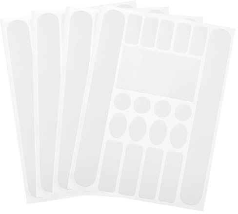 PIYANYO 4PCS Decal for Bicycle Rear Fork Protector Frame Chain Protection pad Anti-Scratch Chain Sticker Adhesive Film Sleeve, Transparent Color 4PCS