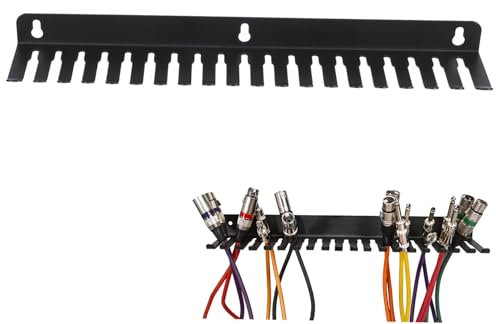 Cable Management Rack Mount 19 Slot Carbon Steel Wall Bracket