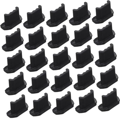 Angoily 65pcs Micro Usb Port Plug Silicone Phone Port Stopper Caps Charger Usb Cover for Mobile Phone Dust Plug