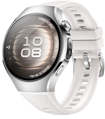 HUAWEI Watch 5 42mm Smartwatch, eSIM, Android e iOS, ECG, HRV, Blanco | Reloj Inteligente con Multi-Sensor Revolucionario X-Tap, SpO2 con la Yema del Dedo, Health Glance, 5 ATM