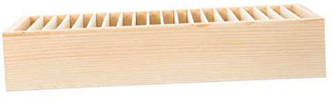 Homoyoyo Holz-aufbewahrungsbox Für Dekorative Bänder Kompakt Und Leicht Langlebiger Diy-ribbon Organizer Für Geschenkband Schmuck Und Bastelmaterial Für Zuhause Büro Und Schmuckpräsentation