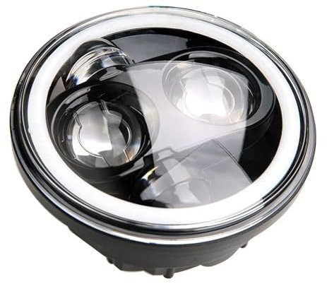Fanale Proiettore Moto Per Sportster 1200 883 Street 500 750 1 pezzo 5.75 Pollici LED Faro Moto 5-3/4 Proiettore Led Halo Angel Eyes Faro Faro Anteriore