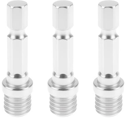 SG Store 3x Sechskant Bohrer Adapter M10 Adapter 1/4 Zoll Sechskant für Bohrmaschine Akkuschrauber Bohrfutter Trägerplatte