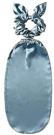 Alriedy 2-in-1 Schlafhaube & Haarband | Seidenweiche Bonnet (hellblau) für Lange Haare, Locken & Glattes Haar | Anti-Frizz & rutschfest Schützen Sie Ihr Haar während des Schlafs.