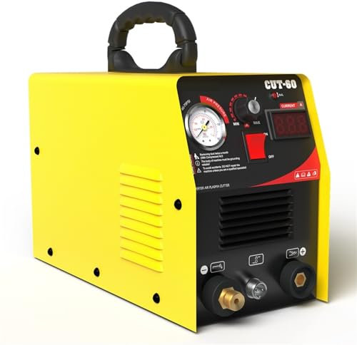 Saldatrice, Taglierina al plasma Cut60 HF Macchina for il taglio dei metalli al plasma a controllo digitale IGBT Spessore di taglio massimo 2/3 pollici (18 mm) 60 A per principianti e saldatori profes