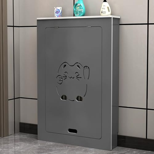 WAMJ AQDY Cache Radiateur, Tablette de Radiateur, Étagère de Rangement pour Armoire de Chauffage, Facile à Nettoyer, Cache Les Tuyaux Encombrants pour Chambre, Salon, Salle de Bain(50x90x15 cm)