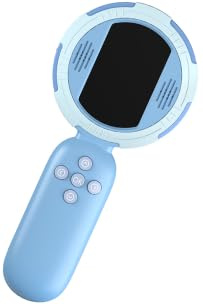 Deepoter Microscopio para Niños, Microscopio de Bolsillo con Pantalla IPS de 2,0, Juguete Educativo para Micromundo, Fans de la Ciencia, Cumpleaños, Navidad, Azul