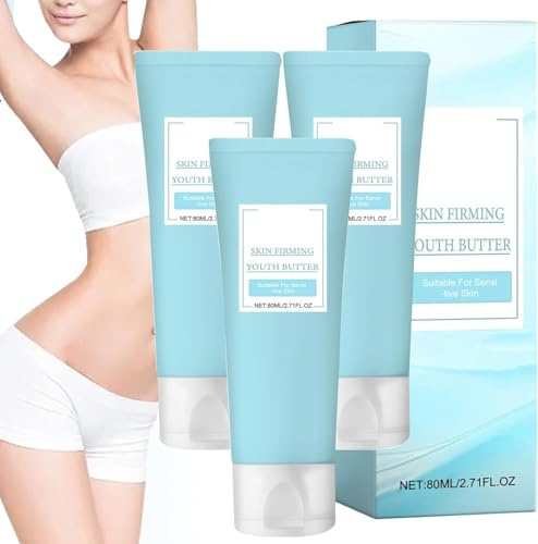 Hautstraffende Jugendbutter, straffende Halscreme, Anti-Aging, strafft leicht, spendet Feuchtigkeit und verbessert das Hautbild, für schlaffe Körperhaut