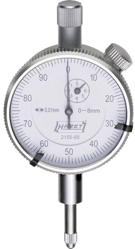 HAZET Kleinmessuhr 2155-65, Mechanische Kleinmessuhr | 95 g, Antrieb 290020 Messwerkzeug, 610160 Diagnose (Motor), 640240 Bremsendienst,, Mechanische Kleinmessuhr, Messspanne: 8 mm