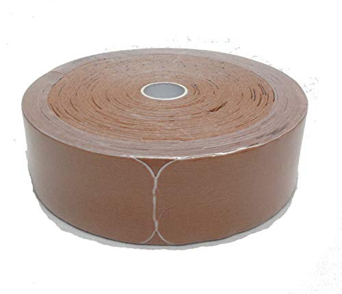 Therapist’s Choice® Kinesiology Tape, 2x105' PRE-Cut Bulk Roll (Beige), PRE-Cut into Easy-to-Apply 10 inch Strips.