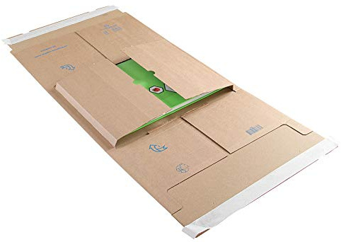 Vita Packaging 350 x 320 mm 120 Bokförpackning Peel And Seal Ppw65 Kraft, Förpackning Med 25