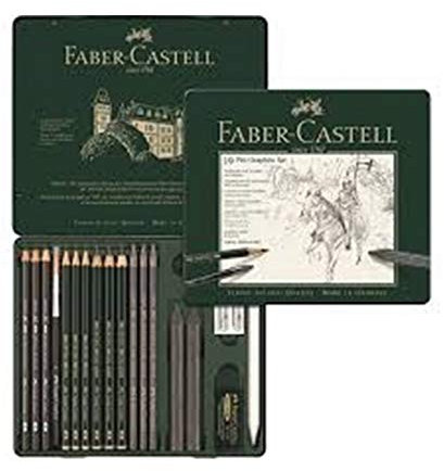 Faber-Castell Set Pitt Graphite Medium Teile, 19 Stück