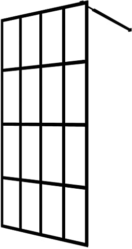 vidaXL Ecran de Douche Cabine de Douche Paroi de Douche Cloison de Douche Maison Salle de Bain Intérieur Robuste Verre Trempé Dépoli 80x195 cm