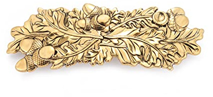 KKJOY Vintage Metall Haarspange Gold, Eichenblatt Haarklammer, Haarnadeln Groß, Gothic Haarspangen Damen, Braut Haarschmuck Hochzeit, Bananenspange für Frauen und Mädchen