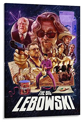 Big Lebowski Filmposter auf Leinwand, Kunstposter und Wandkunst, Bilderdruck, modernes Familienschlafzimmerdekor, Poster, 40 x 60 cm