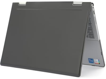 mCover Étui Compatible avec Dell Inspiron 7430/7435 2023-2024 14 Windows 2 en 1 (ne Convient Pas aux Autres modèles Dell) – Noir