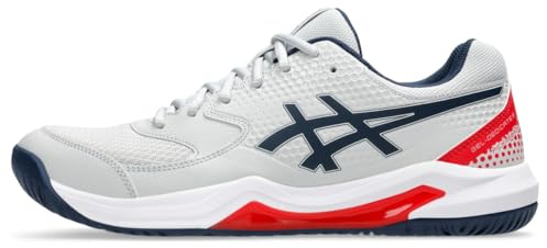 ASICS Men's Gel-Dedicate 8 Tennis Shoes, Concrete/Night Sky, 45 EU