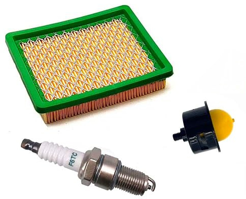BOOSTI Luftfilter mit Zündkerze Benzinpumpe für Hecht 547 746 761 746R 761R 546SX 546SXW 553SX, Fuxtec FX-RM 4639 Rasenmäher