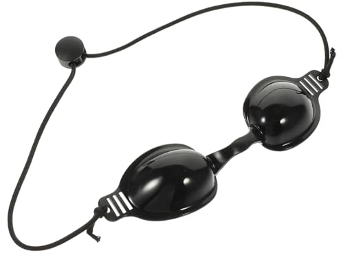 Mikinona Cache-œil de Sécurité Multifonction Noir Pu pour Soin du Contour des Yeux Ipl LED Intérieur Extérieur