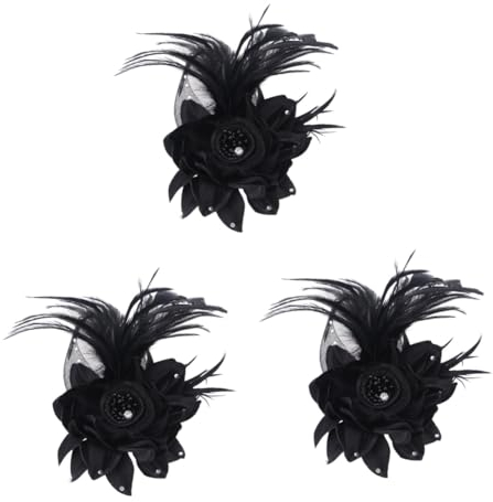 FRCOLOR 3 Pièces épingles à cheveux fleur accessoires pour cheveux filles broche fleur en tissu bandeaux mode pour femmes pinces à cheveux cerceau de cheveux de fille bandeau filles bijoux