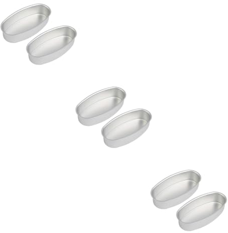 Cabilock 6 Pz teglia per il pane teglia con coperchio padella da chef in gres teglie per pastiera teglie pastiera muffa mini tostapane teglia per torte utensili da cucina truffa forno d08