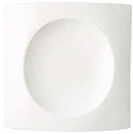 Platos de Fiesta Plato for servir Bandeja for servir Plato cuadrado de cerámica blanca Plato for sopa Plato for arroz Plato hondo Hotel Restaurante Vajilla Plato de Postre(10 inch)