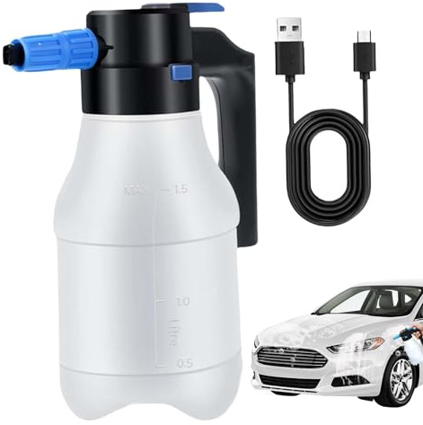 Eventerde Schaumsprüher für die Autowäsche, Aufschäumer für Auto, 1,5 l | Tragbarer Schaumsprüher für Auto mit USB