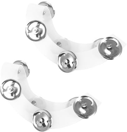 Toyvian 2stücke Trommelglocke Silikonbeschichtung Becken Tamburin Ring Für Schlaginstrumente Ersatz-trommelring Für Schlagzeug-becken