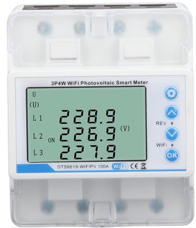 Multifunktionales Photovoltaik-Smart-Meter, 60–300 V, 100 A mit Schutz und Energieüberwachung