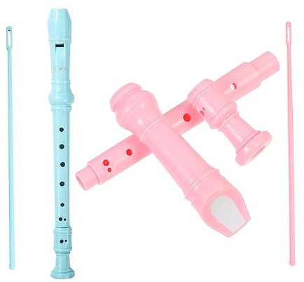 Hoement Blockflöteninstrument Für Junge Mädchen Sopranflöte Mit Reinigungstuch Musikspielzeug Aus Abs-material Für Anfänger Kinderinstrumente Zum