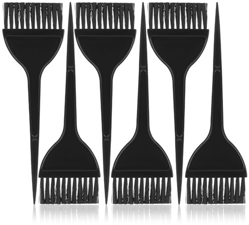 6 Stück Haarfärbepinsel, Pinsel Haare Färben Friseur Bürste Haarfarbe Pinsel Haare Färben Zubehör Schwarz Friseur Pinsel Färbepinsel Applikator Werkzeuge für Friseur Barbershop Haarfärbemittel Salon