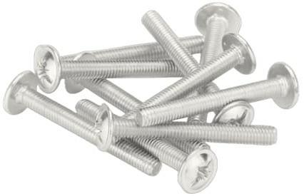 Lot de 10 vis M4 (4 mm x 35 mm) pour poignées de porte/armoires