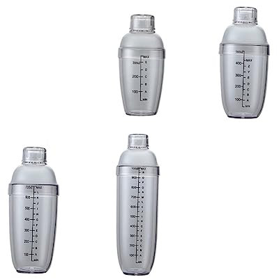 Cabilock Coctelera De Plástico Set De 5 Tazones Criba Vibradora 350ml-1000ml Bar