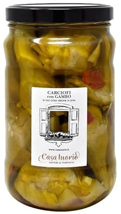 Carciofi con gambo in olio extravergine di oliva - Formato Horeca