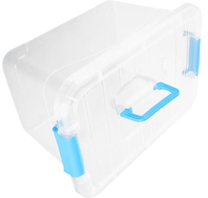 BESTonZON Caja De Arena Portátil con para Arenero con Tapa para Actividades Interiores y Exteriores Almacenamiento Práctico De Juguetes De Playa y Arena