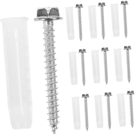 TOPBATHY 10ensembles Vis De Montage Mural pour Téléviseur Chevilles pour Cloison Sèche Et Béton Kit Vis Et Ancrages pour Support TV