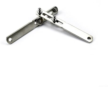 ZWEquipint Abridor de caja de reloj ajustable, llave de extracción de dos pies, herramienta de relojero de acero inoxidable, apertura de 38 mm, plata, 12,5 cm de longitud