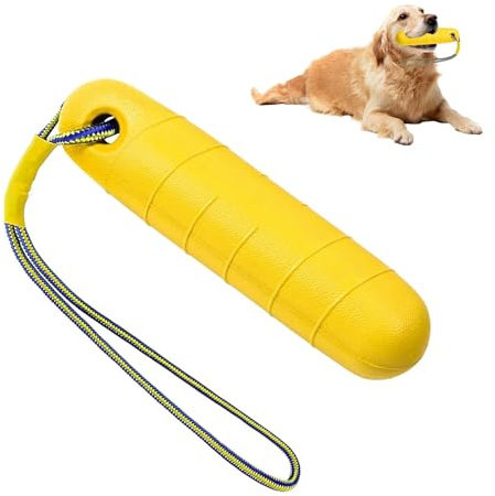 MplehDa Schwimmender Hundedummy, Hundespielzeug Wasserspielzeug Hund für Wurf- und Apportierspiele an Land und im Wasser, Interaktives Hundespielzeug, Hunde Spielzeug Schwimmend Hundetraining