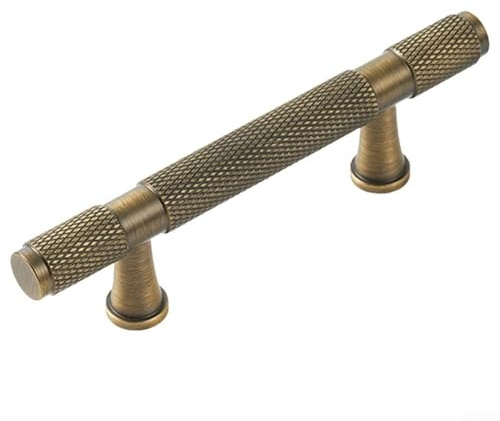 Antike Schrankgriffe aus massivem Messing, Schrankgriffe, Küchenschublade, Möbelbeschläge, mehrere Größen erhältlich (76 mm Lochabstand)