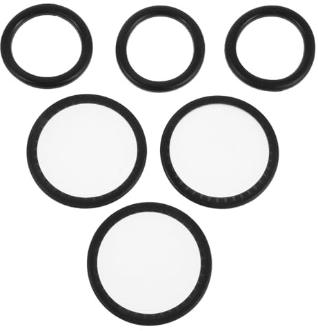 Diaframma per Stetoscopio, Kit di Ricambio, Nero | Parti per Controlli e Operazioni in Clinica, Pulizia Semplice, Montaggio Rapido, Dimensioni 4,50x4,50x0,30 Cm