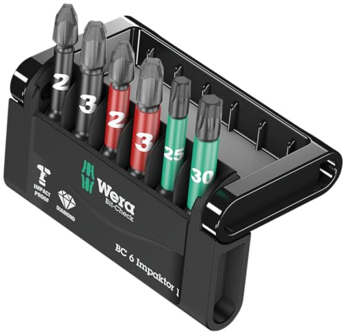 Wera Bit-Sortiment, Bit-Check 6 Impaktor 1, 6-teilig, 05057695001