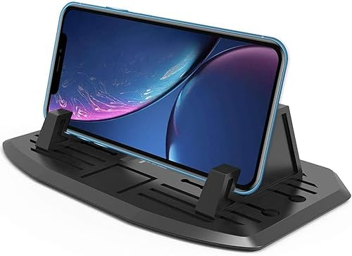 ipow Handyhalterung fürs Auto, universal kfz Armaturenbrett Handyhalter rutschfest Smartphone Halter kompatible mit iPhone XS max/ 8/7 plus/6s/ se, Samsung Galaxy, GPS-Geräte und weiter… (Klassik)